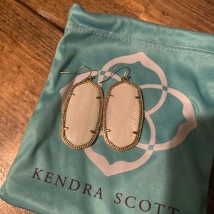 White kendra scott earrings